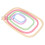 5Pcs Embroidery CrossStitch Hoops Set, Multi-Size ABS Plastic Frames 9