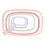 5Pcs Embroidery CrossStitch Hoops Set, Multi-Size ABS Plastic Frames 13