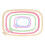 5Pcs Embroidery CrossStitch Hoops Set, Multi-Size ABS Plastic Frames 14