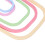 5Pcs Embroidery CrossStitch Hoops Set, Multi-Size ABS Plastic Frames 15