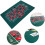 Double-Sided Poker Table Mat 60x90 cm with Blackjack and 7