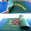 Double-Sided Poker Table Mat 60x90 cm with Blackjack and 8