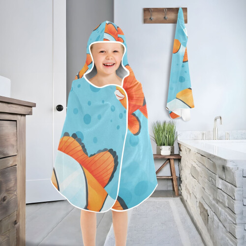 Clownfish Fish Kid Bath Towel Super Soft Absorbent 1 Pack 2