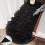 Μαλακά άνετα χαλιά περιοχής Shaggy Oval 39x63 ιντσών μαύρο βελούδινο χαλί για 5