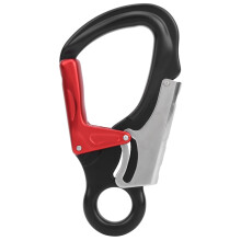 35KN Außenschlüsselkarabiner, 140x73mm, Schwarz, Sicherheitsausrüstung