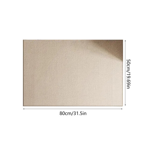 Polyester Area Rug Striped Beige Black 31.5x19.7 in 2