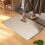 Polyester Area Rug Striped Beige Black 31.5x19.7 in 5