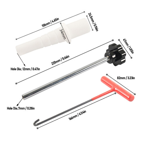 Reifenventil-Wechsel-Werkzeug-Set: Stahl+ABS, universell 1