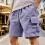 Herr Cargoshorts Lila XXL 7 tum innerbenslängd 2