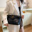 Bolsa acolchoada premium – Bolsa elegante estilo Chanel com alça de corrente para ombro e transversal. 3