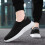 Black Unisex Walking Shoes Soft Sole Mesh Upper Size 9.5 5