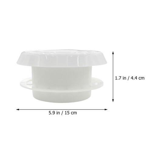 Air Duct Vent Cover ABS 1Set Round Ceiling Mounted 2