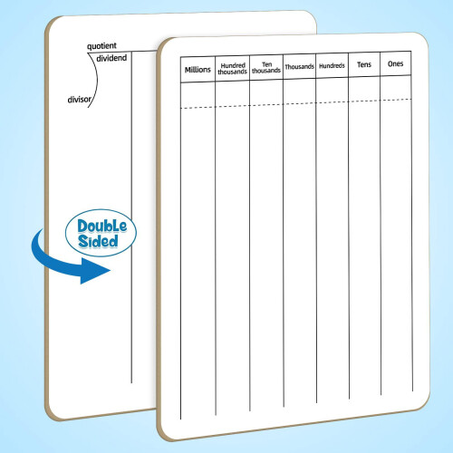 Double-Sided Dry Erase Whiteboard Math Manipulatives for Classroom Home Use 22.86x30.48cm 1