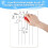 Double-Sided Dry Erase Whiteboard Math Manipulatives for Classroom Home Use 22.86x30.48cm 3