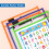 Double-Sided Dry Erase Whiteboard Math Manipulatives for Classroom Home Use 22.86x30.48cm 6