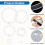 6 Pcs Acrylic Circle Stencils 1-6 Inch Clear Quilting Templates Sewing Patchwork DIY 2