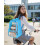 Sac à dos transparent en PVC, robuste et grande capacité, noir. 7