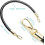 2PCS 20" Braided PU Leather Purse Straps, Replacement Handles Black 2