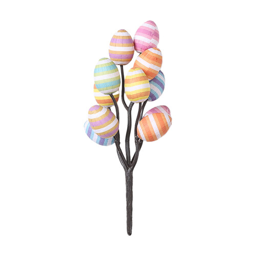 Easter Egg Floral Picks Decorative Printed Stems 12 pcs 1