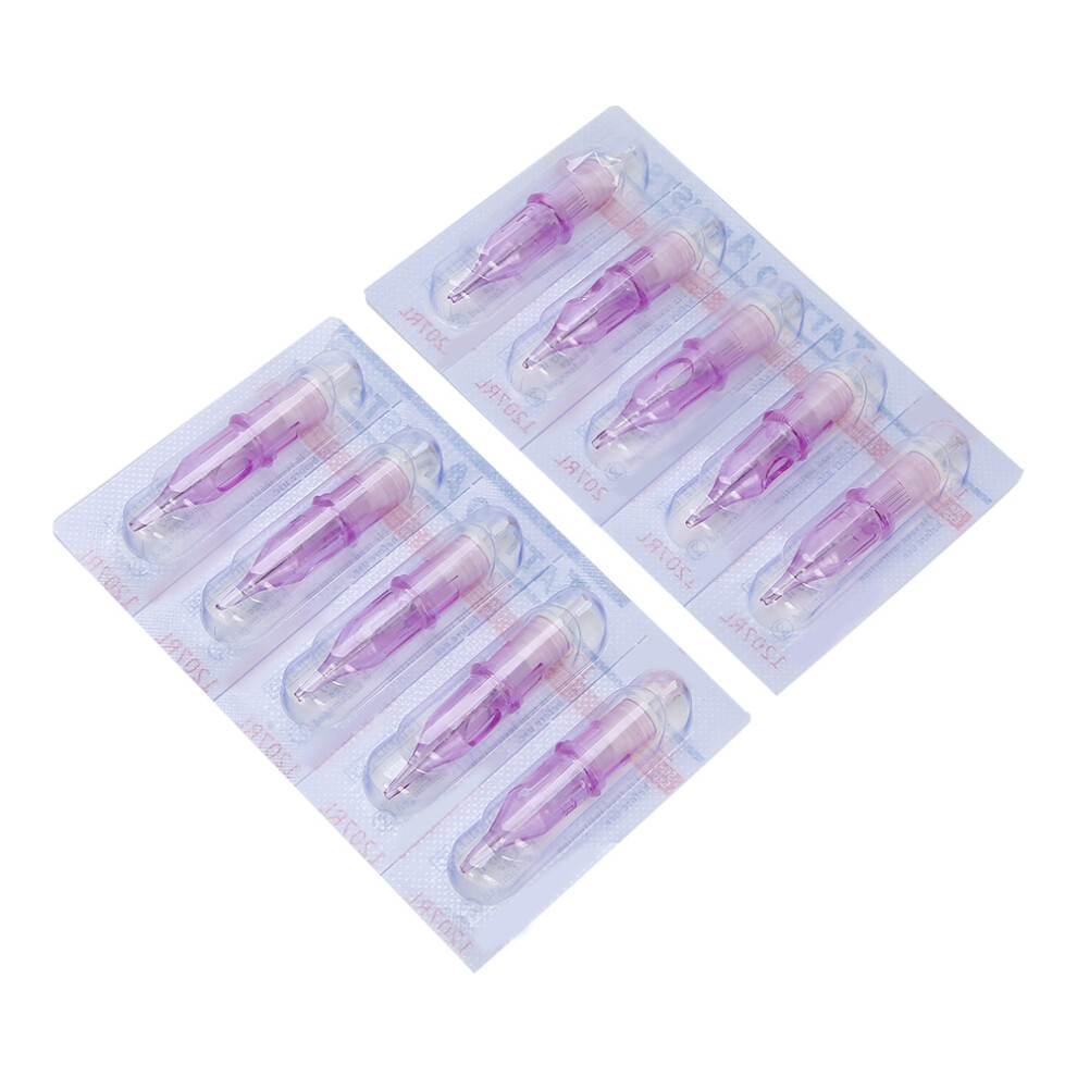 10pcs Disposable Tattoo Needle Cartridge Pen 7RL Stainless Steel