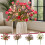 Μπουκέτο με τεχνητά τριαντάφυλλα σε μπορντό χρώμα 13 ιντσών 6