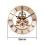 86mm Quartz Clock Movement with Roman Numerals Gold 7