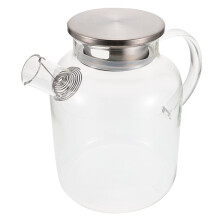 Carafe à eau froide en verre avec couvercle, en verre borosilicate haute résistance, 1 pièce