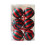 Christmas Baubles Red Green Striped 6PCS 2