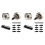 2X 10in1 Short Stubby  Screwdriver for Tight Spots, Cellulose Acetate Fiber Made Handle, Double-Headed S2 Steel Bits 1