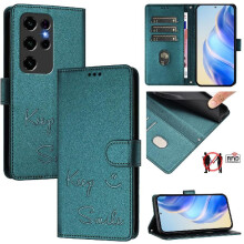 (Bottle green) Case For Qukitel C2 Card Holder Wallet PU Leather FLIP COVER RFID Blocking