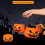 Κουβάδες με γλυκά από κολοκύθα για το Halloween, πλαστικά 5 τεμάχια 5