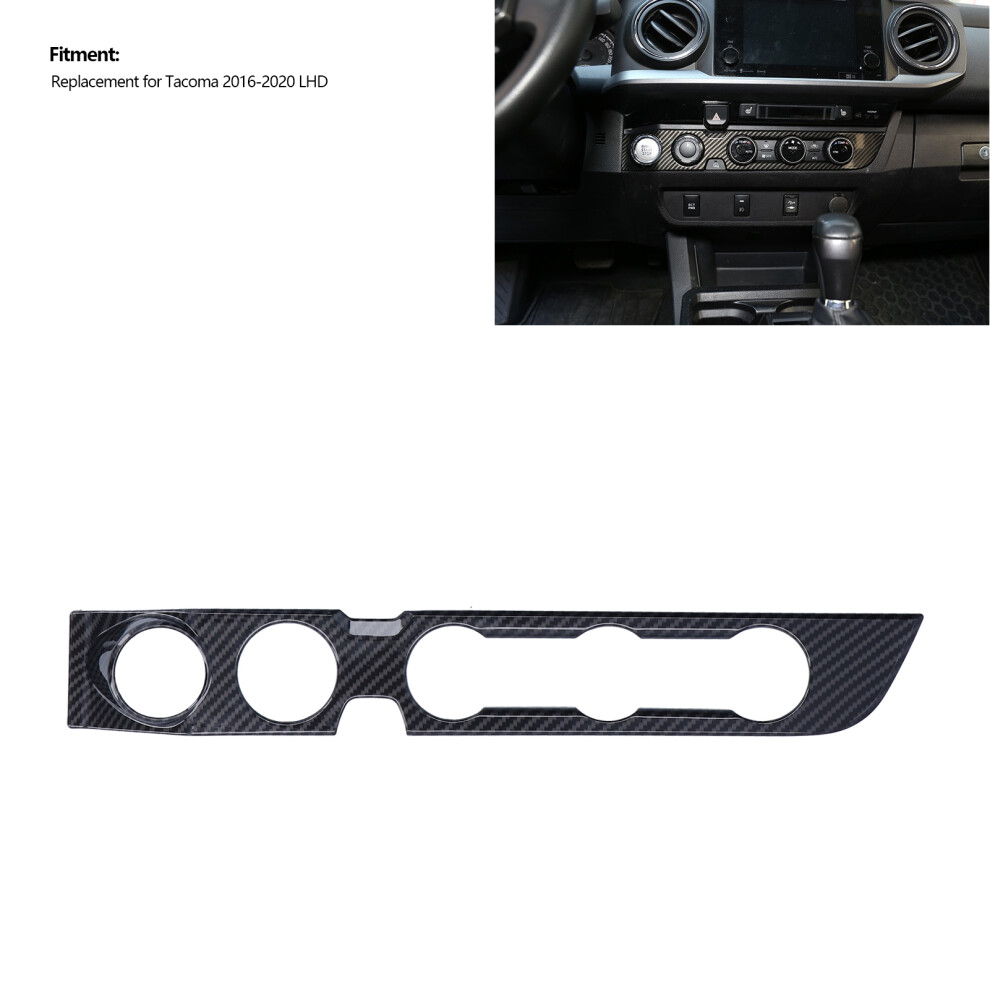 Carbon Style Console Ac Trim For Tacoma Lhd 7055741670060
