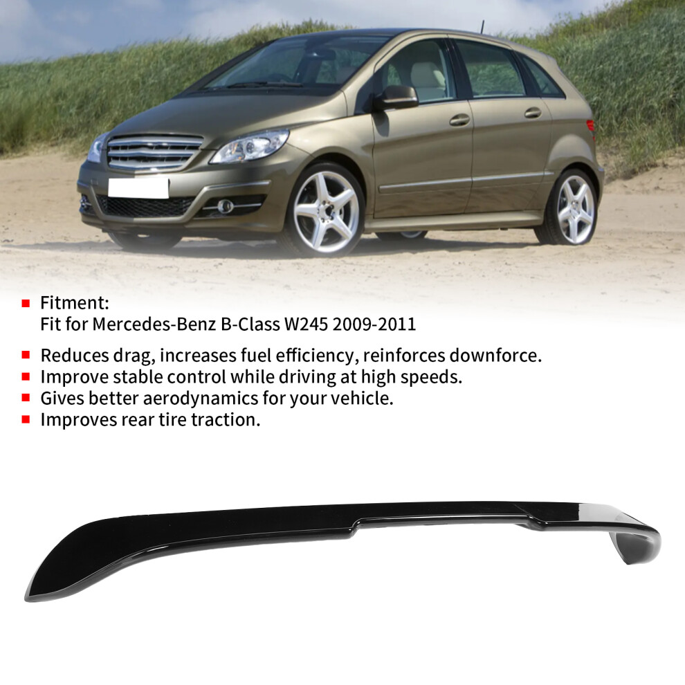 Glossy Rear Spoiler Wing For B-Class W245 Black 7293282825710