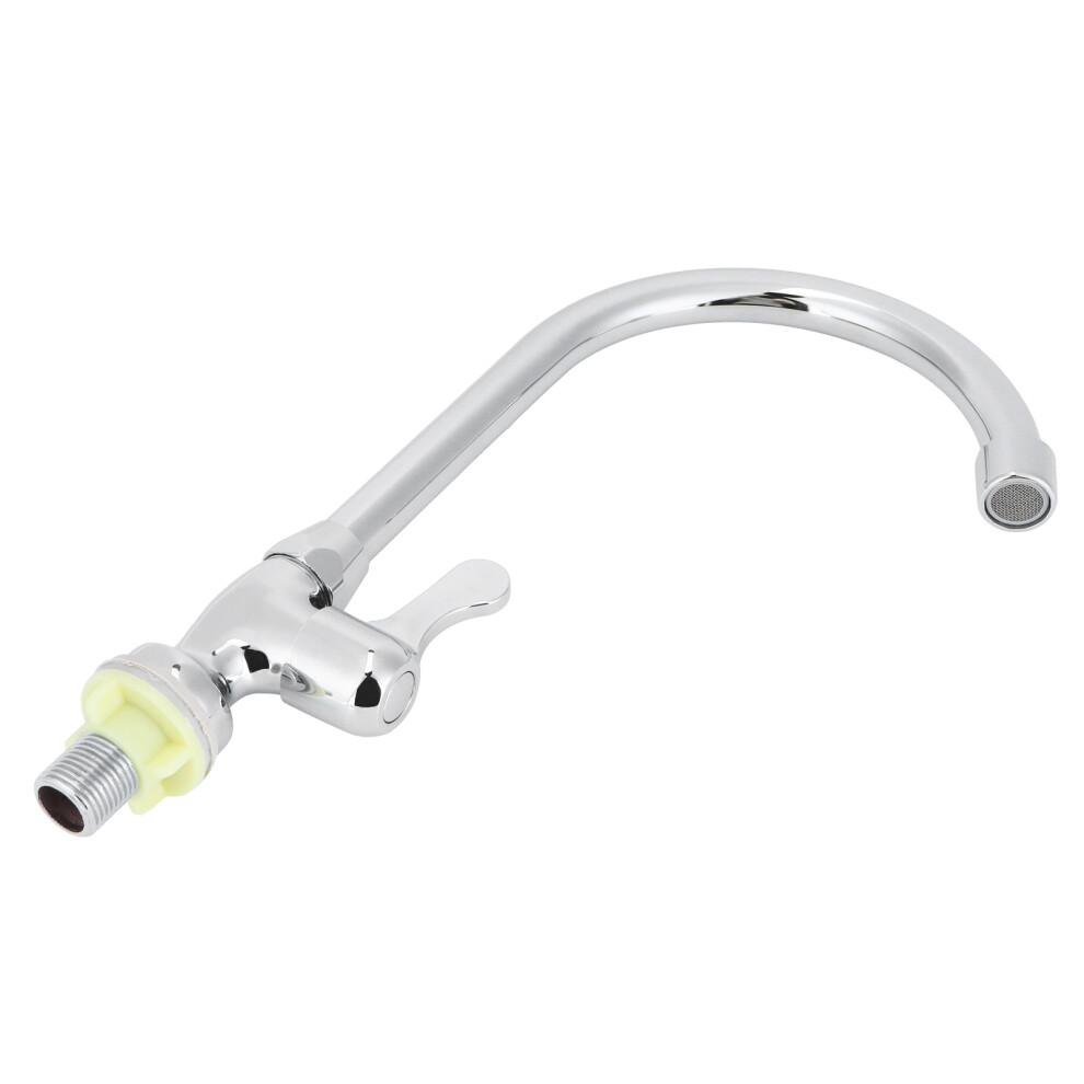 G1/2 Copper Rotatable Kitchen Sink Faucet, 27X16cm, Single Cold Water 8441391957856