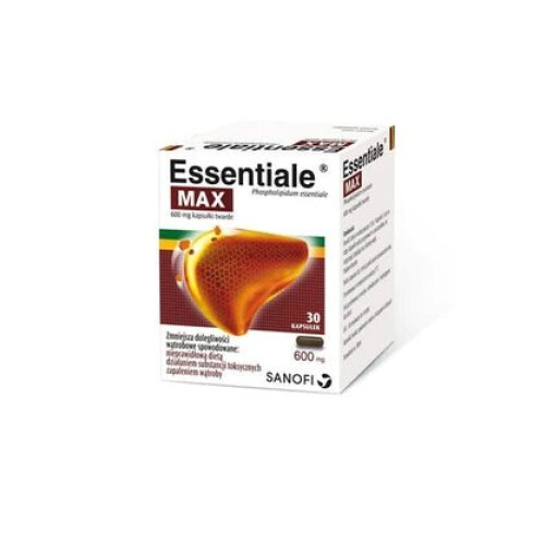 Sanofi MULTIPACK - Essentiale MAX - 4 x 30 CAPS - 120 Double Strength 600 mg 1
