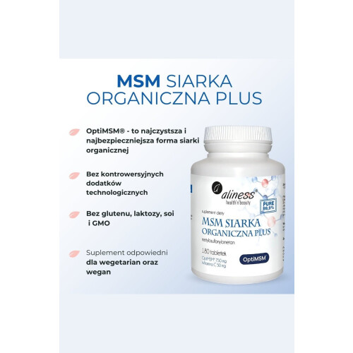 Aliness Siarka Organiczna Plus 180 tabletek 1