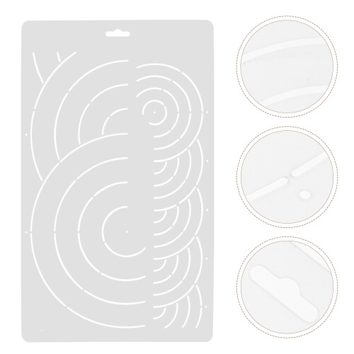 Quilting Template White PP Ruler 1 Piece 1