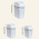 5.5-Gallon Slim Plastic Trash Can with Lid 3