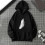 Γυναικεία oversized casual φούτερ με κουκούλα, φαρδιά τυπωμένα φούτερ με στρογγυλή 2