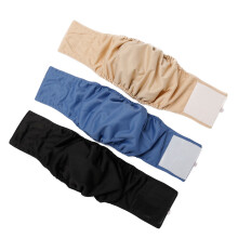3Pcs Waterproof Dog Belly Bands for Small to XL Dogs, Adjustable Waist 24-82cm