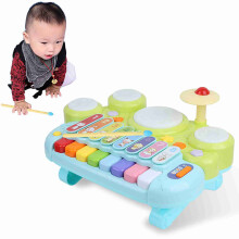 Musical Instruments Toys for Kids - Electronic Piano & Drum Set, 38x28x19cm