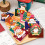 Carte de Noël 3D pliable, décor de bureau, scène festive 7