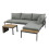 MORE4HOMES (Grey) TAMPA GARDEN CORNER SOFA OUTDOOR SOFA SET with TABLE 4