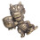 Supvox Messing-Dinosaurierstatue im Retro-Stil, dekoratives Ornament 7