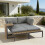 MORE4HOMES (Grey) TAMPA GARDEN CORNER SOFA OUTDOOR SOFA SET with TABLE 9