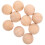 Solid Wood Balls Wooden Ball Khaki 10pcs 4