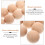 Solid Wood Balls Wooden Ball Khaki 10pcs 5
