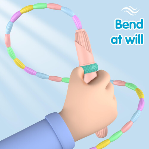 Soft Beaded Skipping Rope, Adjustable Tangle-Free Segmented Fitness 1