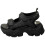 Buffalo (6.5) Buffalo Binary Track Vegan Womens Platform Sandals in Black 3