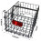 Folding Rear Bike Basket Quick Release Metal Bicycle Cargo Rack with Strap Light 2